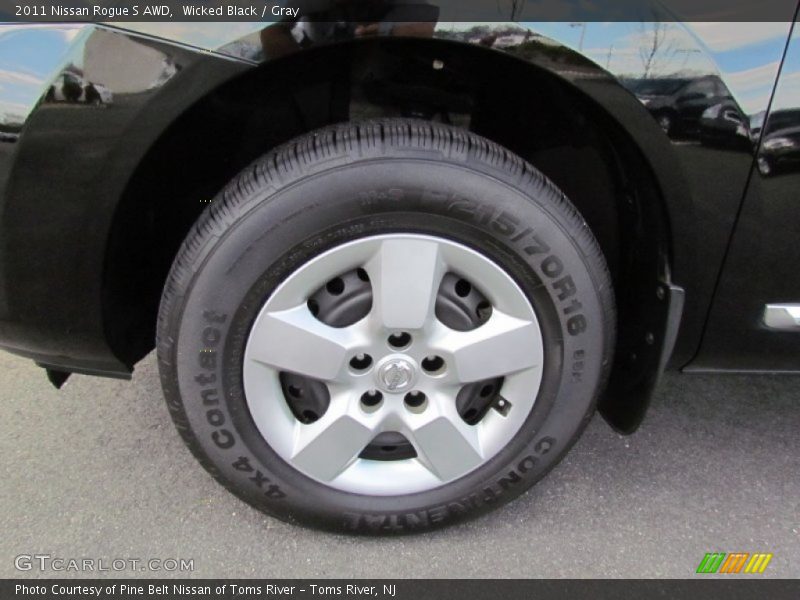 Wicked Black / Gray 2011 Nissan Rogue S AWD