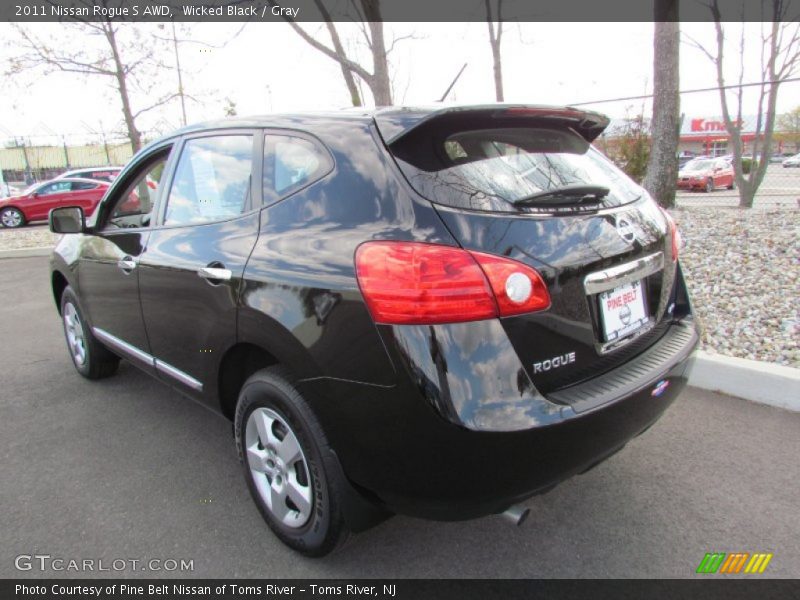 Wicked Black / Gray 2011 Nissan Rogue S AWD