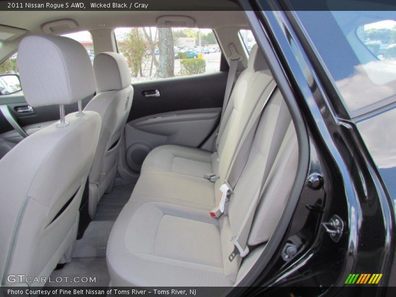 Wicked Black / Gray 2011 Nissan Rogue S AWD