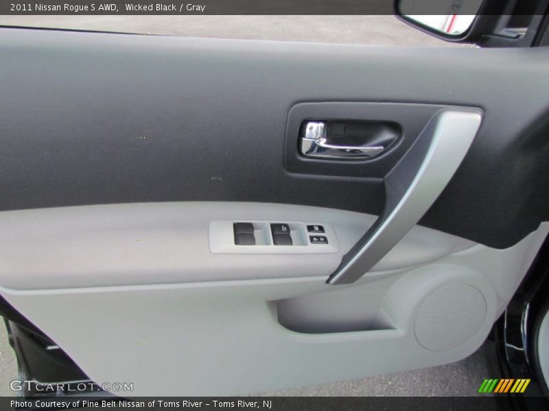 Wicked Black / Gray 2011 Nissan Rogue S AWD