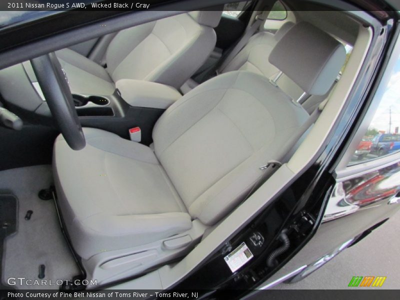 Wicked Black / Gray 2011 Nissan Rogue S AWD