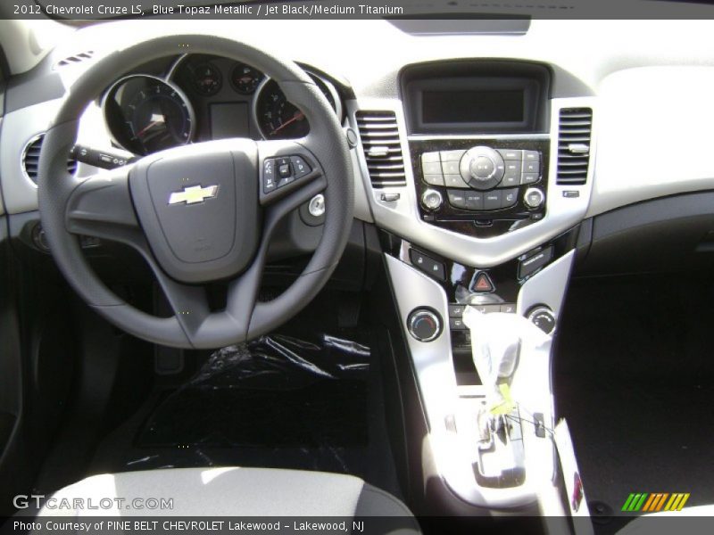 Blue Topaz Metallic / Jet Black/Medium Titanium 2012 Chevrolet Cruze LS
