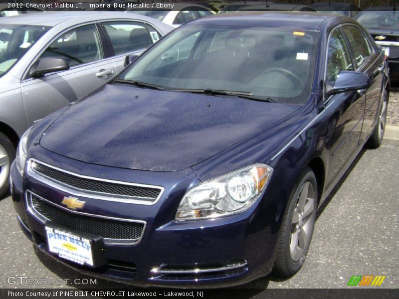 Imperial Blue Metallic / Ebony 2012 Chevrolet Malibu LT