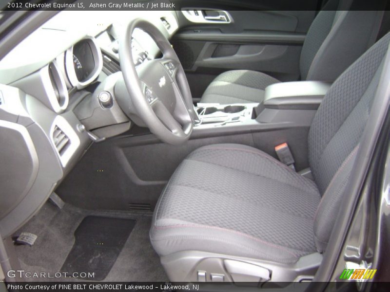 Ashen Gray Metallic / Jet Black 2012 Chevrolet Equinox LS
