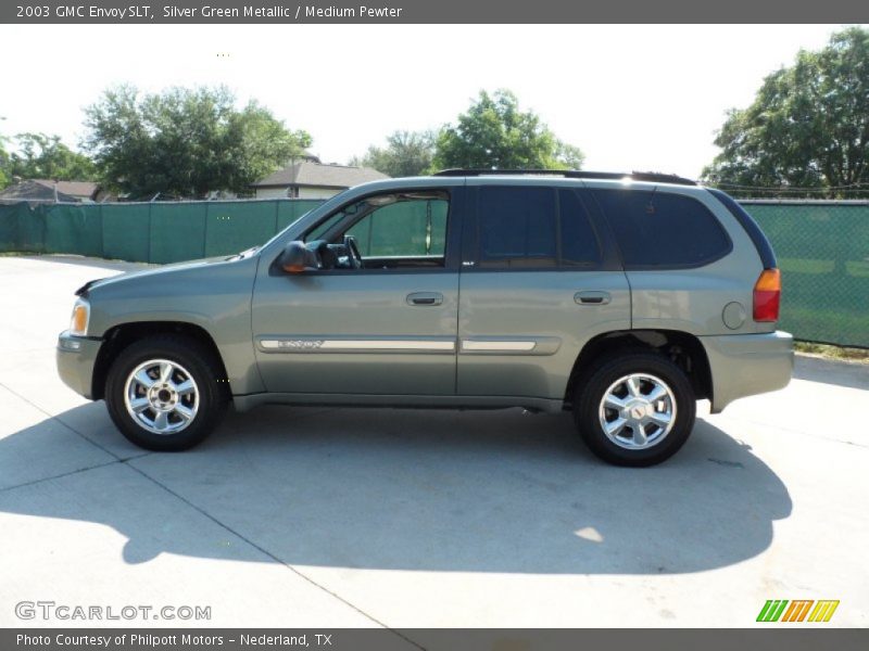 Silver Green Metallic / Medium Pewter 2003 GMC Envoy SLT