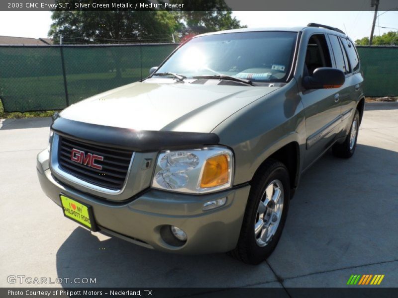 Silver Green Metallic / Medium Pewter 2003 GMC Envoy SLT