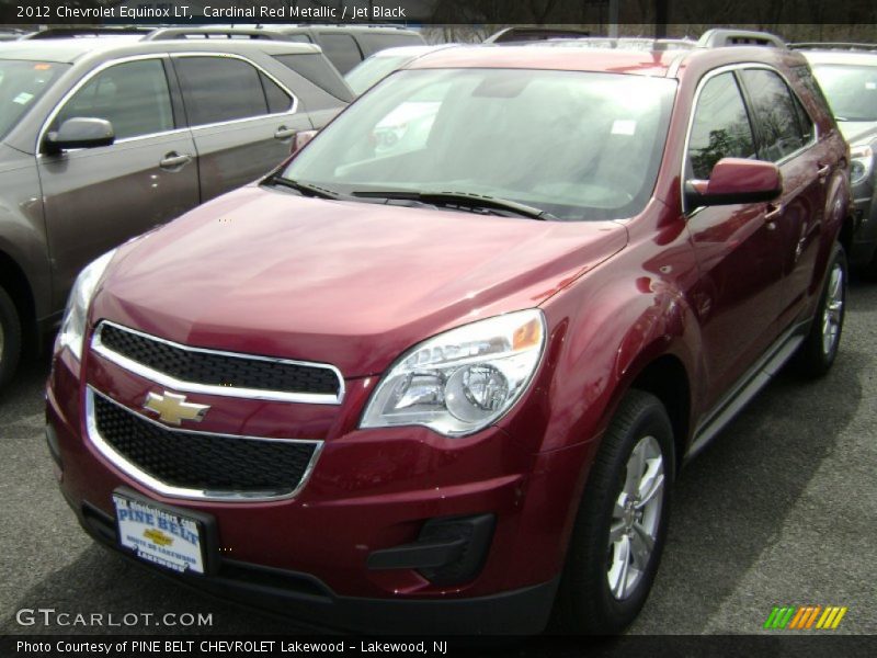 Cardinal Red Metallic / Jet Black 2012 Chevrolet Equinox LT