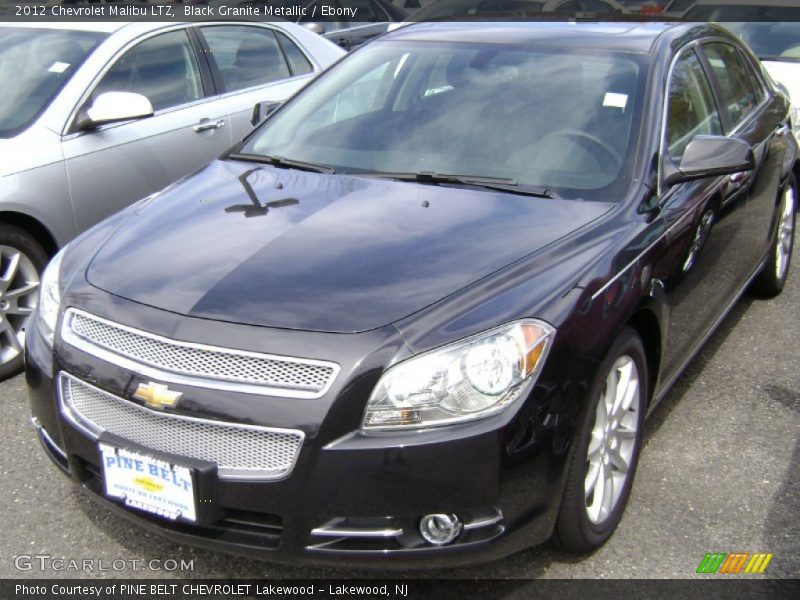 Black Granite Metallic / Ebony 2012 Chevrolet Malibu LTZ