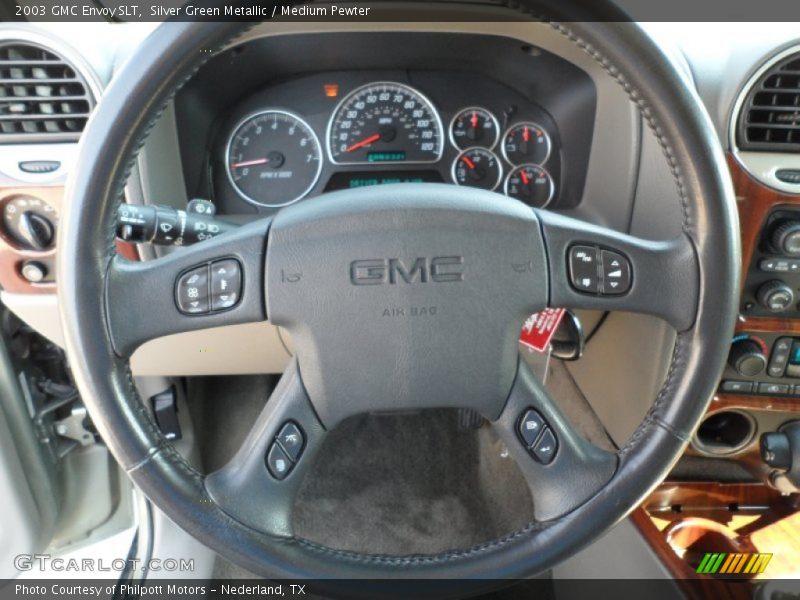 Silver Green Metallic / Medium Pewter 2003 GMC Envoy SLT