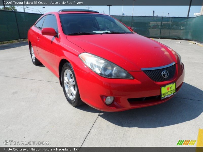 Absolutely Red / Ivory 2006 Toyota Solara SE Coupe
