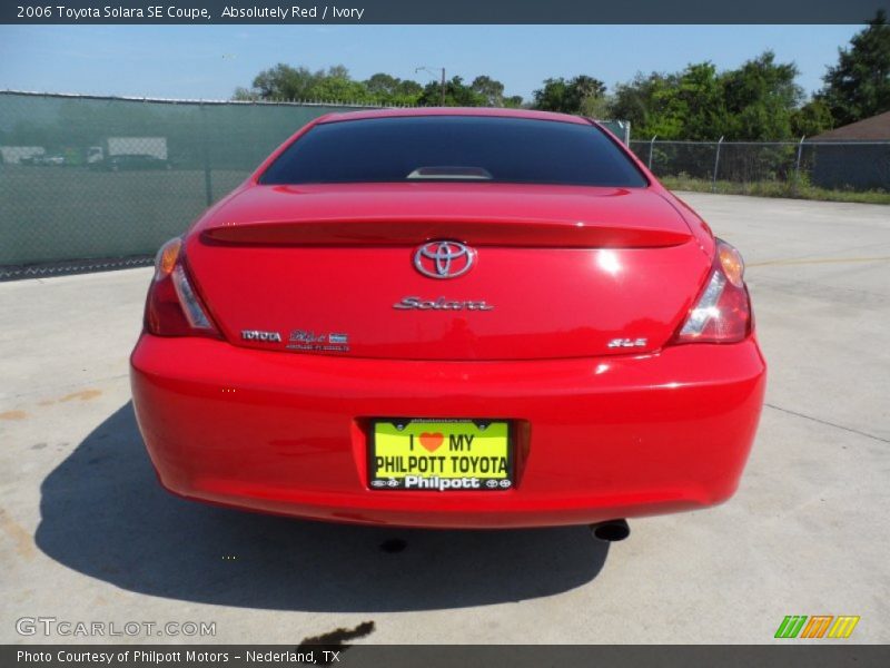 Absolutely Red / Ivory 2006 Toyota Solara SE Coupe