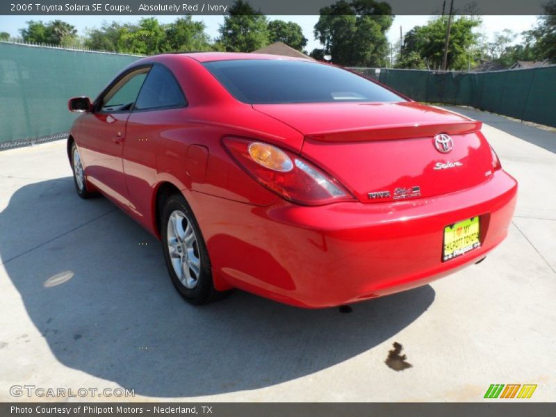 Absolutely Red / Ivory 2006 Toyota Solara SE Coupe