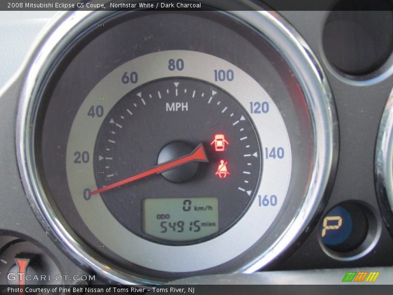 Northstar White / Dark Charcoal 2008 Mitsubishi Eclipse GS Coupe
