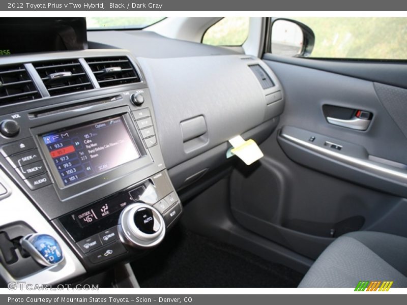 Black / Dark Gray 2012 Toyota Prius v Two Hybrid
