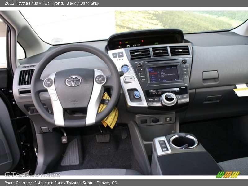Black / Dark Gray 2012 Toyota Prius v Two Hybrid