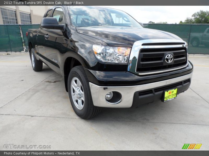 Black / Black 2012 Toyota Tundra SR5 Double Cab