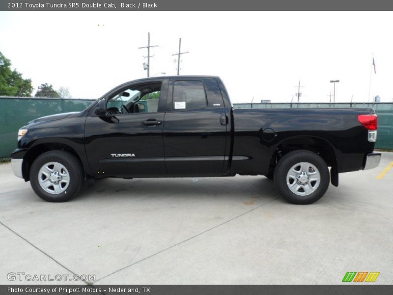 Black / Black 2012 Toyota Tundra SR5 Double Cab