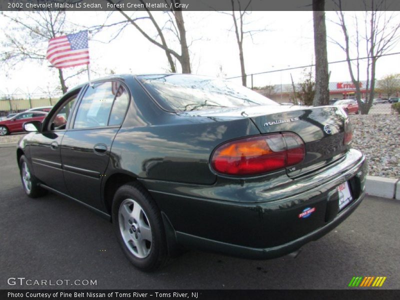 Forest Green Metallic / Gray 2002 Chevrolet Malibu LS Sedan