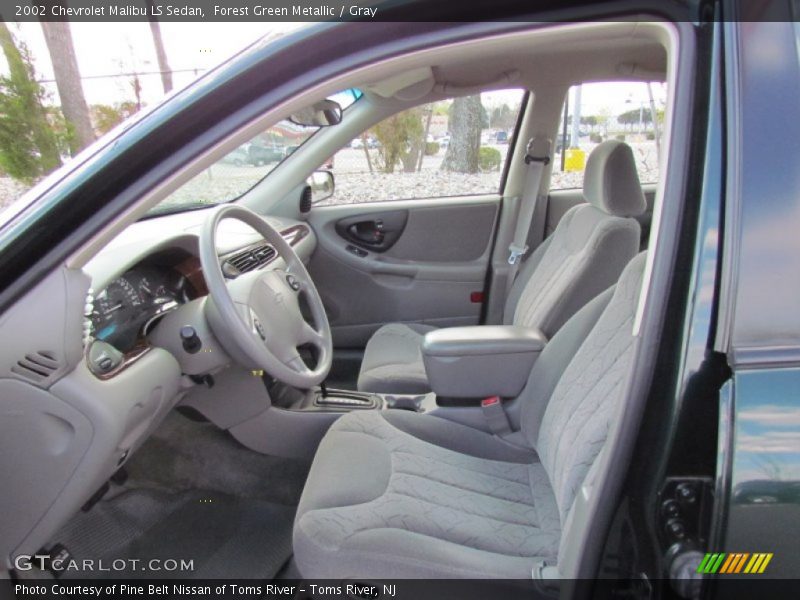 Forest Green Metallic / Gray 2002 Chevrolet Malibu LS Sedan