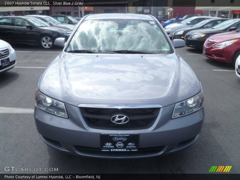 Silver Blue / Gray 2007 Hyundai Sonata GLS