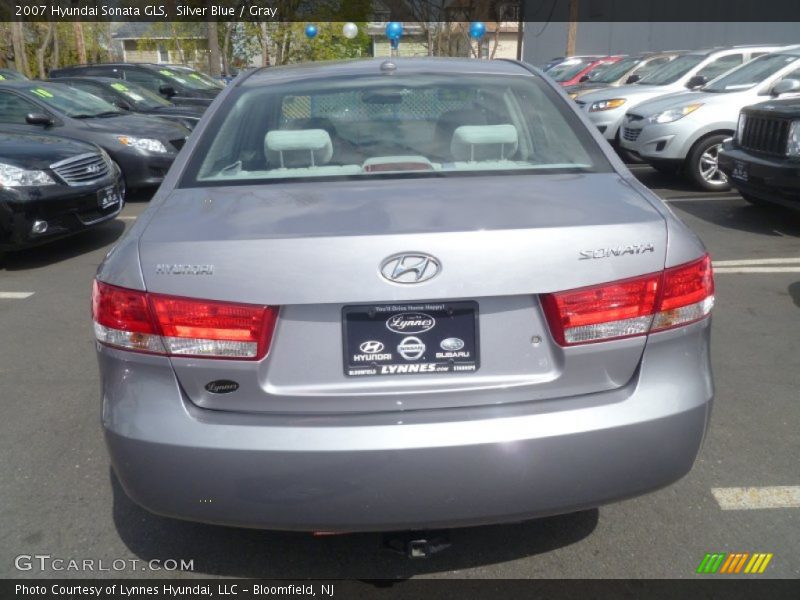 Silver Blue / Gray 2007 Hyundai Sonata GLS