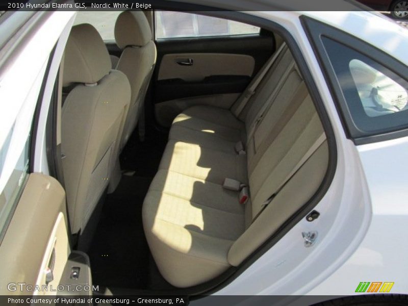 Nordic White / Beige 2010 Hyundai Elantra GLS