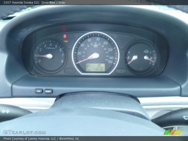 Silver Blue / Gray 2007 Hyundai Sonata GLS