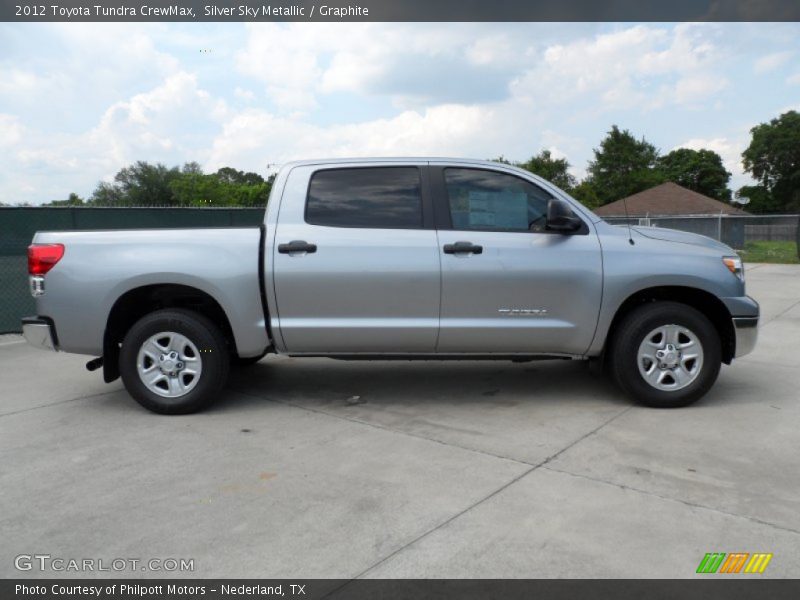 Silver Sky Metallic / Graphite 2012 Toyota Tundra CrewMax