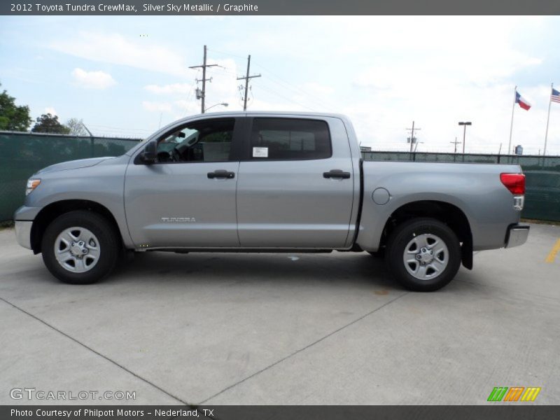 Silver Sky Metallic / Graphite 2012 Toyota Tundra CrewMax