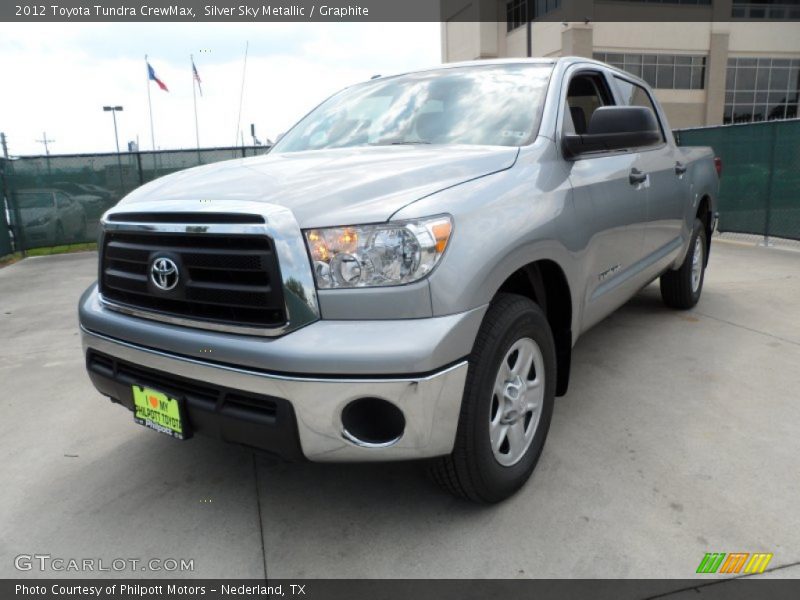 Silver Sky Metallic / Graphite 2012 Toyota Tundra CrewMax