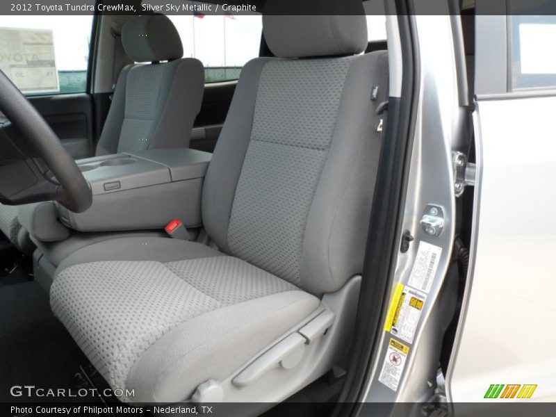Silver Sky Metallic / Graphite 2012 Toyota Tundra CrewMax