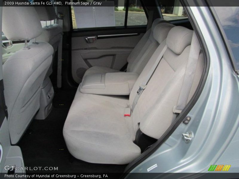 Platinum Sage / Gray 2009 Hyundai Santa Fe GLS 4WD