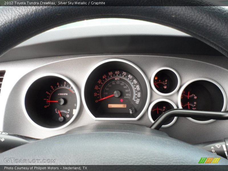 Silver Sky Metallic / Graphite 2012 Toyota Tundra CrewMax