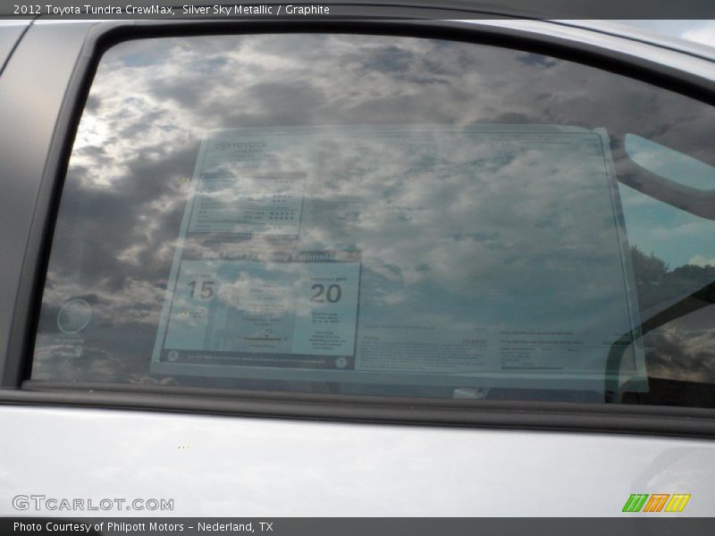 Silver Sky Metallic / Graphite 2012 Toyota Tundra CrewMax