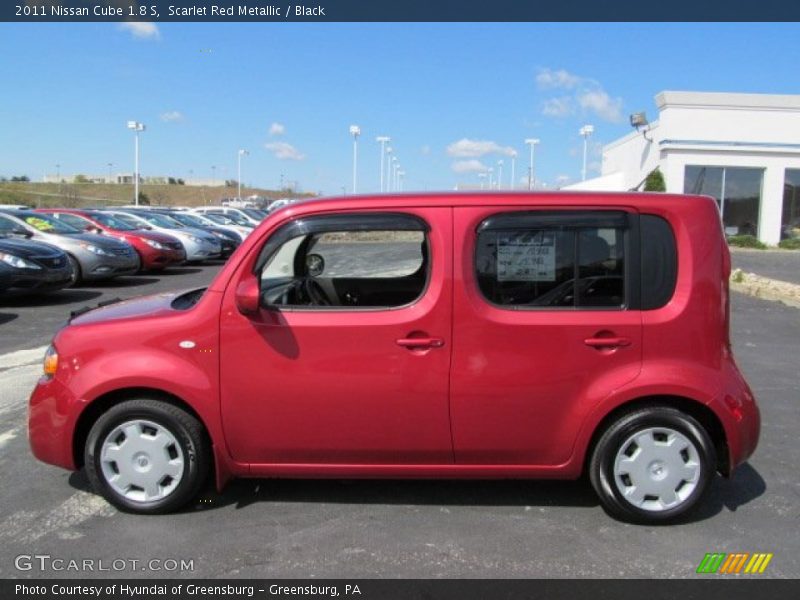 Scarlet Red Metallic / Black 2011 Nissan Cube 1.8 S