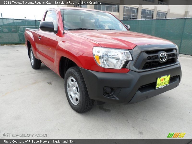 Barcelona Red Metallic / Graphite 2012 Toyota Tacoma Regular Cab
