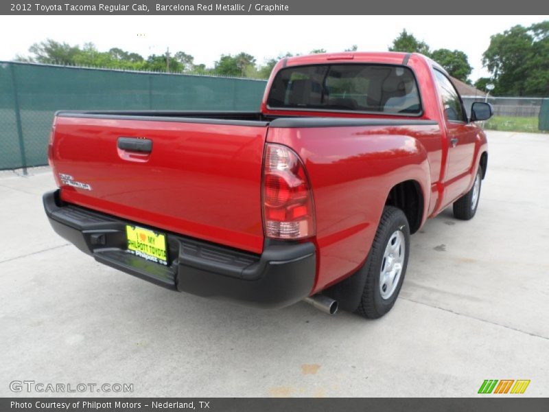 Barcelona Red Metallic / Graphite 2012 Toyota Tacoma Regular Cab