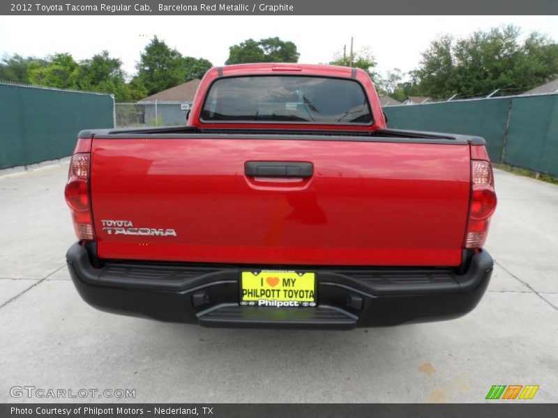 Barcelona Red Metallic / Graphite 2012 Toyota Tacoma Regular Cab