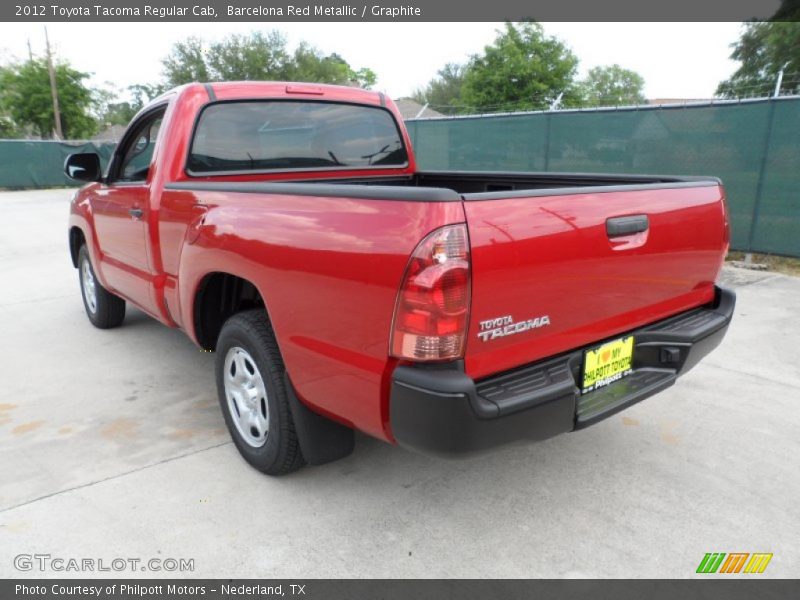 Barcelona Red Metallic / Graphite 2012 Toyota Tacoma Regular Cab