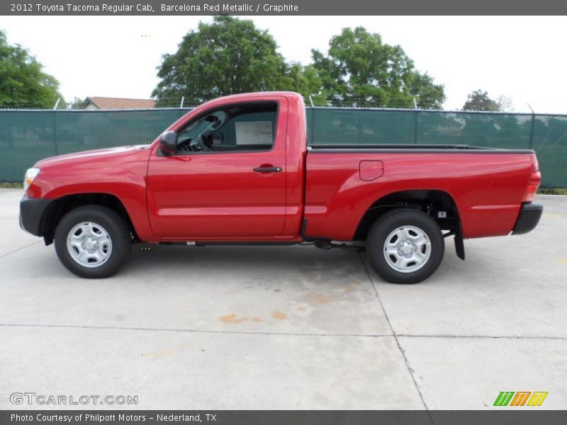 Barcelona Red Metallic / Graphite 2012 Toyota Tacoma Regular Cab