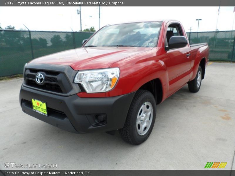 Barcelona Red Metallic / Graphite 2012 Toyota Tacoma Regular Cab