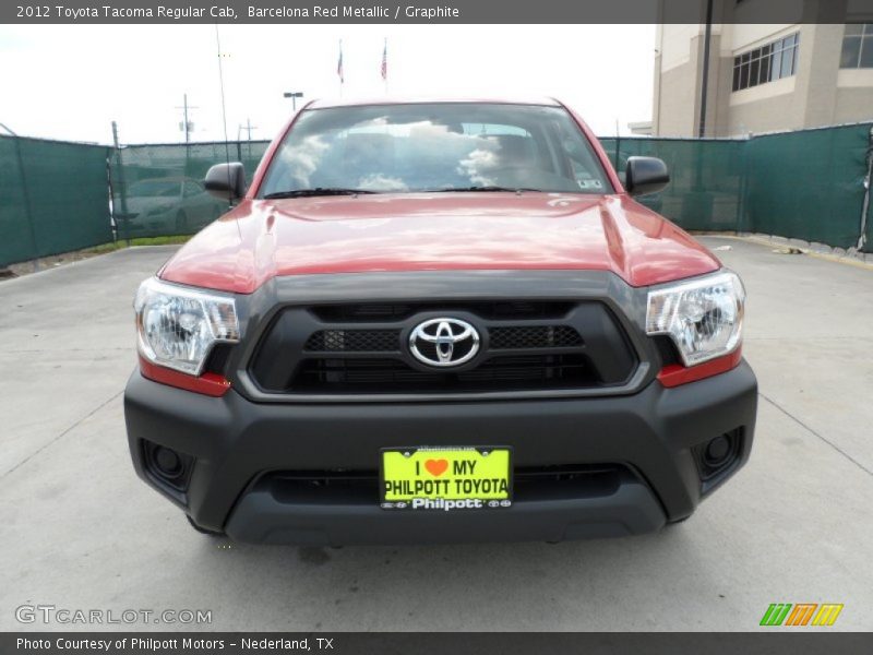 Barcelona Red Metallic / Graphite 2012 Toyota Tacoma Regular Cab