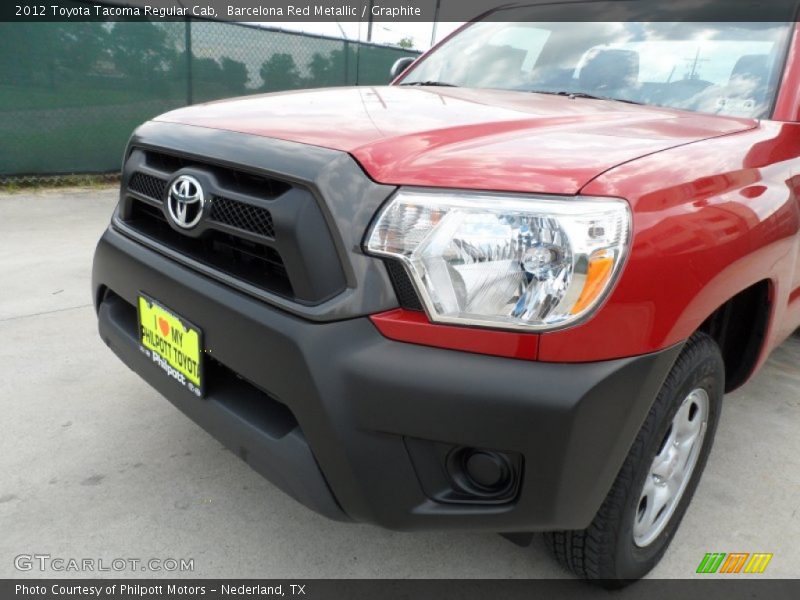 Barcelona Red Metallic / Graphite 2012 Toyota Tacoma Regular Cab