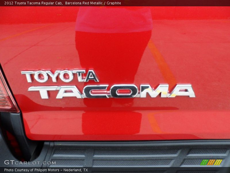 Barcelona Red Metallic / Graphite 2012 Toyota Tacoma Regular Cab