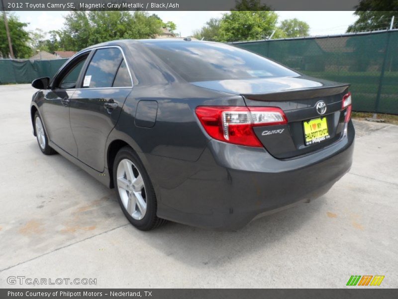 Magnetic Gray Metallic / Black/Ash 2012 Toyota Camry SE