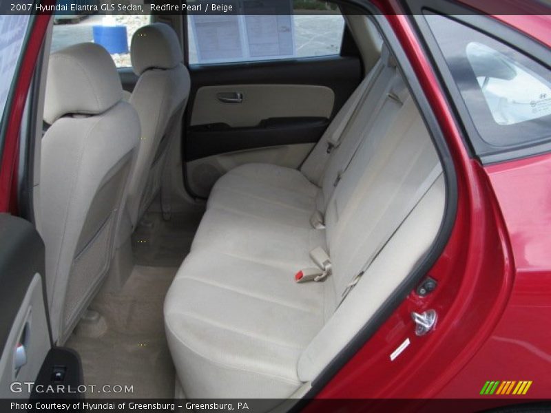 Redfire Pearl / Beige 2007 Hyundai Elantra GLS Sedan
