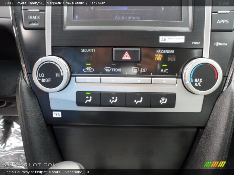Magnetic Gray Metallic / Black/Ash 2012 Toyota Camry SE