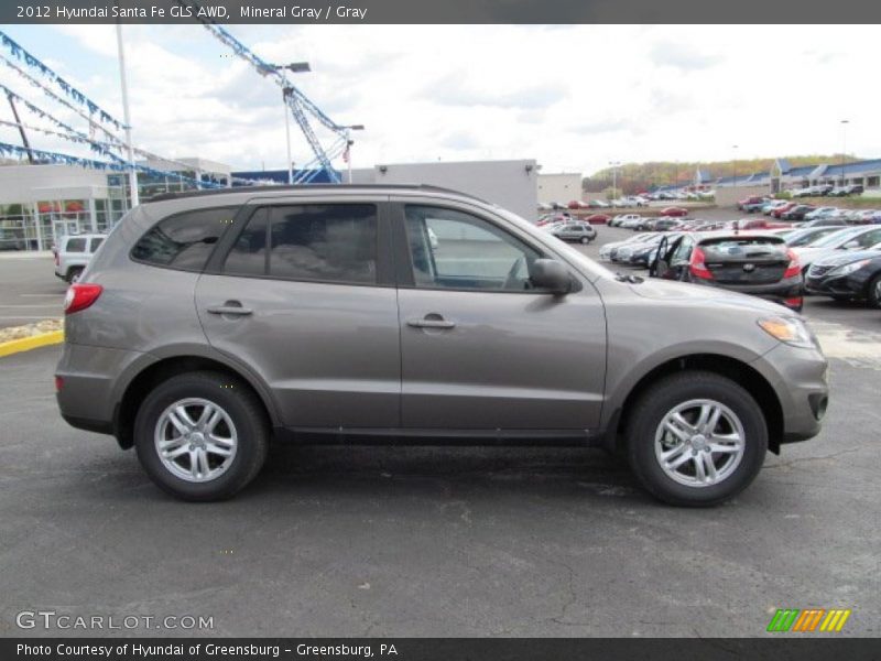 Mineral Gray / Gray 2012 Hyundai Santa Fe GLS AWD
