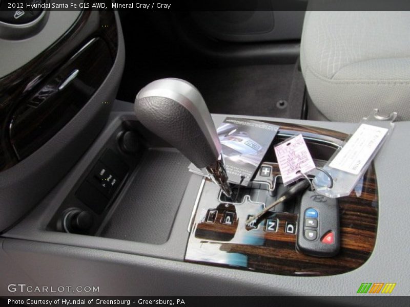 Mineral Gray / Gray 2012 Hyundai Santa Fe GLS AWD