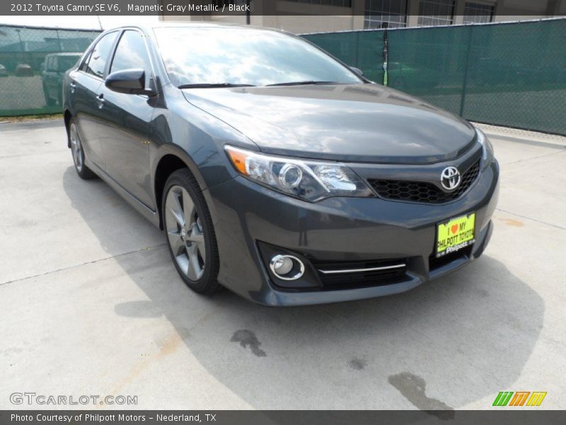 Magnetic Gray Metallic / Black 2012 Toyota Camry SE V6